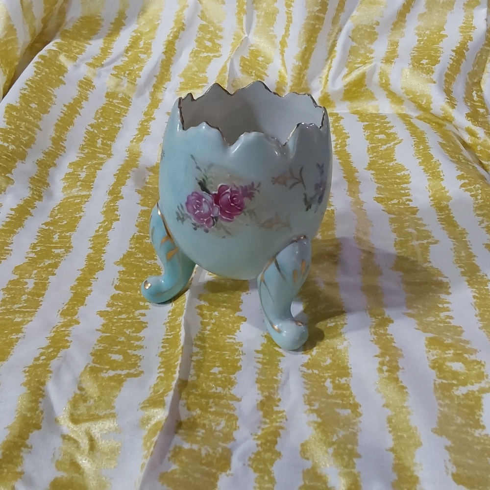 Inargo cracked egg Floral teal